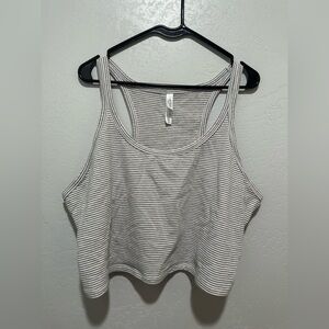 Wild Fable Gray Striped Tank Top